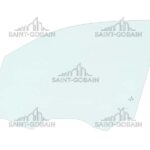 LH FRONT DOOR GLASS GREEN SK SERIES (2 HOLES)